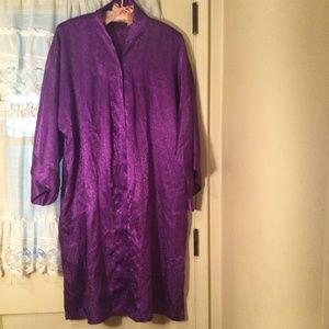 Victoria Secrets Silky Purple Lounge Cover-Up Robe